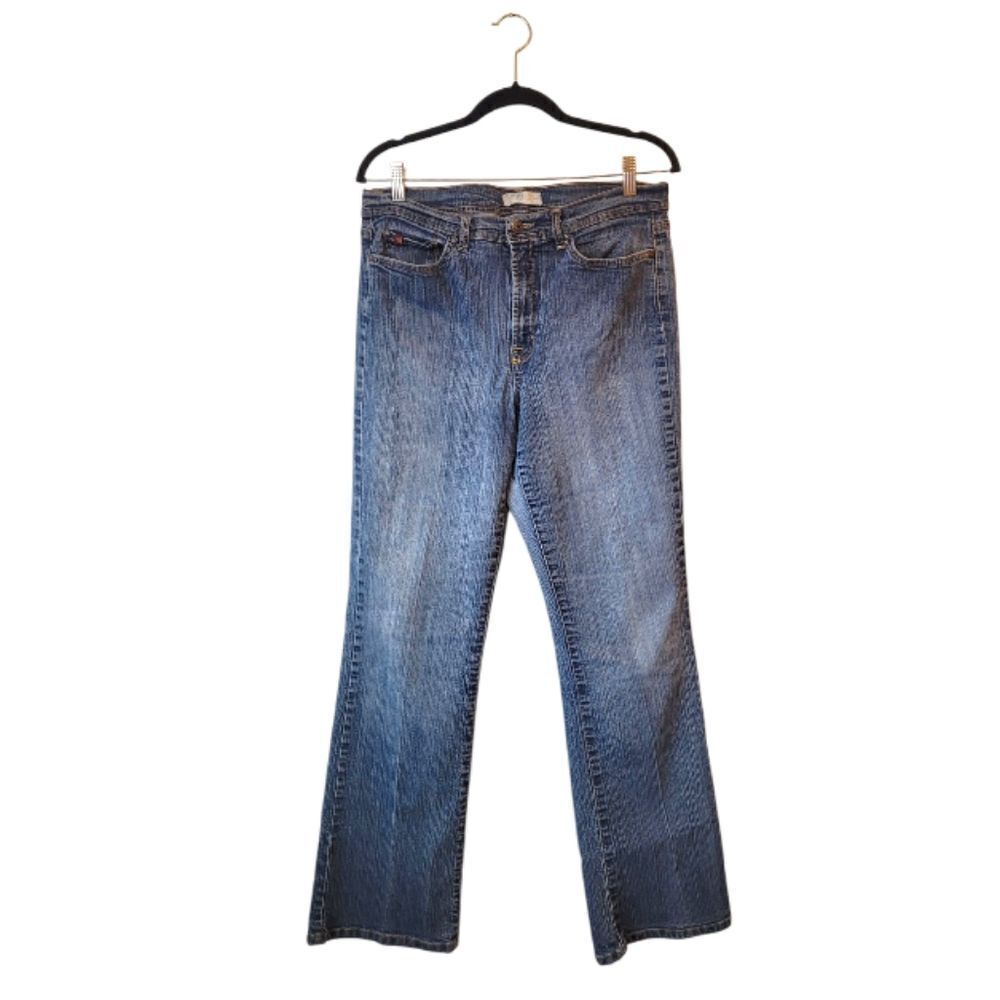 Jeanstar Y2K Women's Medium Wash Mid Rise Straight Leg Western Jeans Size 14